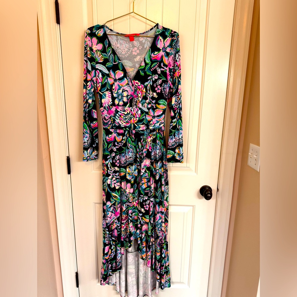 Lily Pulitzer Hi-low hem maxi dress.